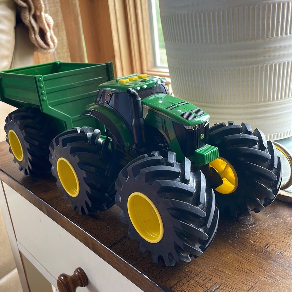 John Deere monster tread tractor toy!